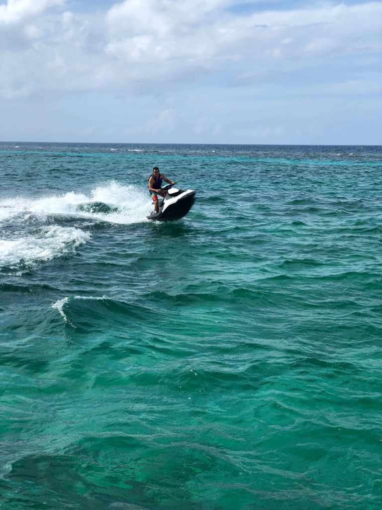 Want to feel the wind in your hair as you zoom around on a jet ski? We've got you covered! Our yacht is equipped with it's own jet ski, so any time you're ready to jet off, just say the word.